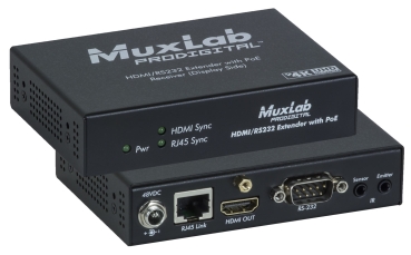 MuxLab HDMI-RS232-RPHDBT4K (500454-PoE-RX)